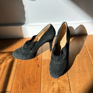 High Heeled Suede Shoes